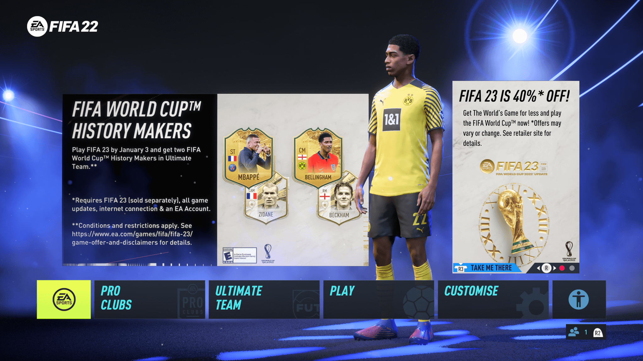 FIFA 22 Main Menu